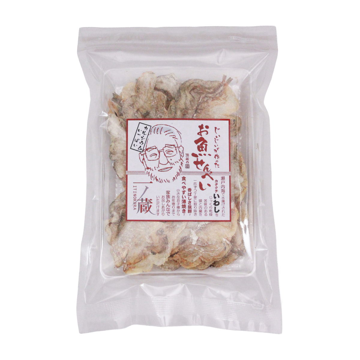 【一ノ蔵】じいじいが作ったお魚せんべい いわし