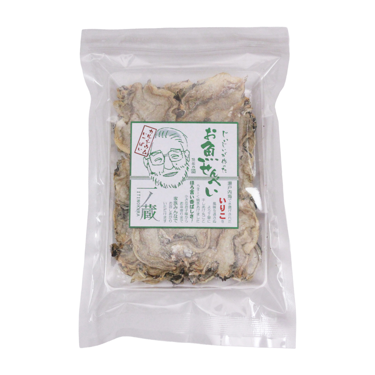 【一ノ蔵】じいじいが作ったお魚せんべい いりこ