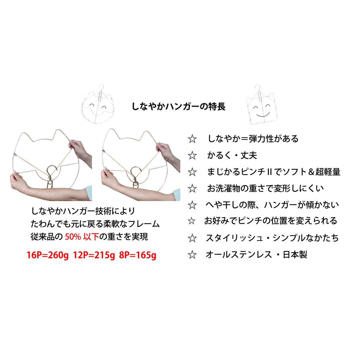 イメージクラフト　しなやかハンガー１２