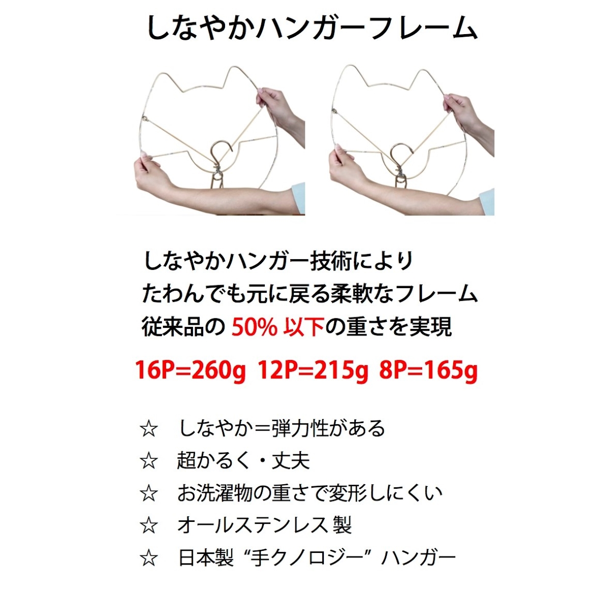 イメージクラフト　しなやかハンガー１６