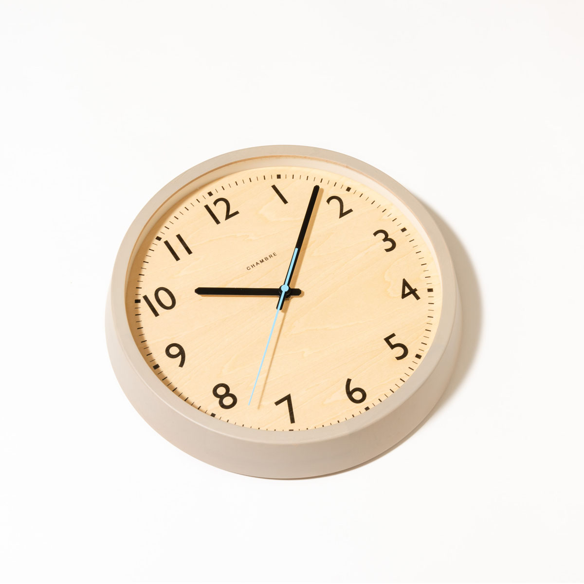 電波掛時計 Chambre DROP CLOCK WARM GRAY