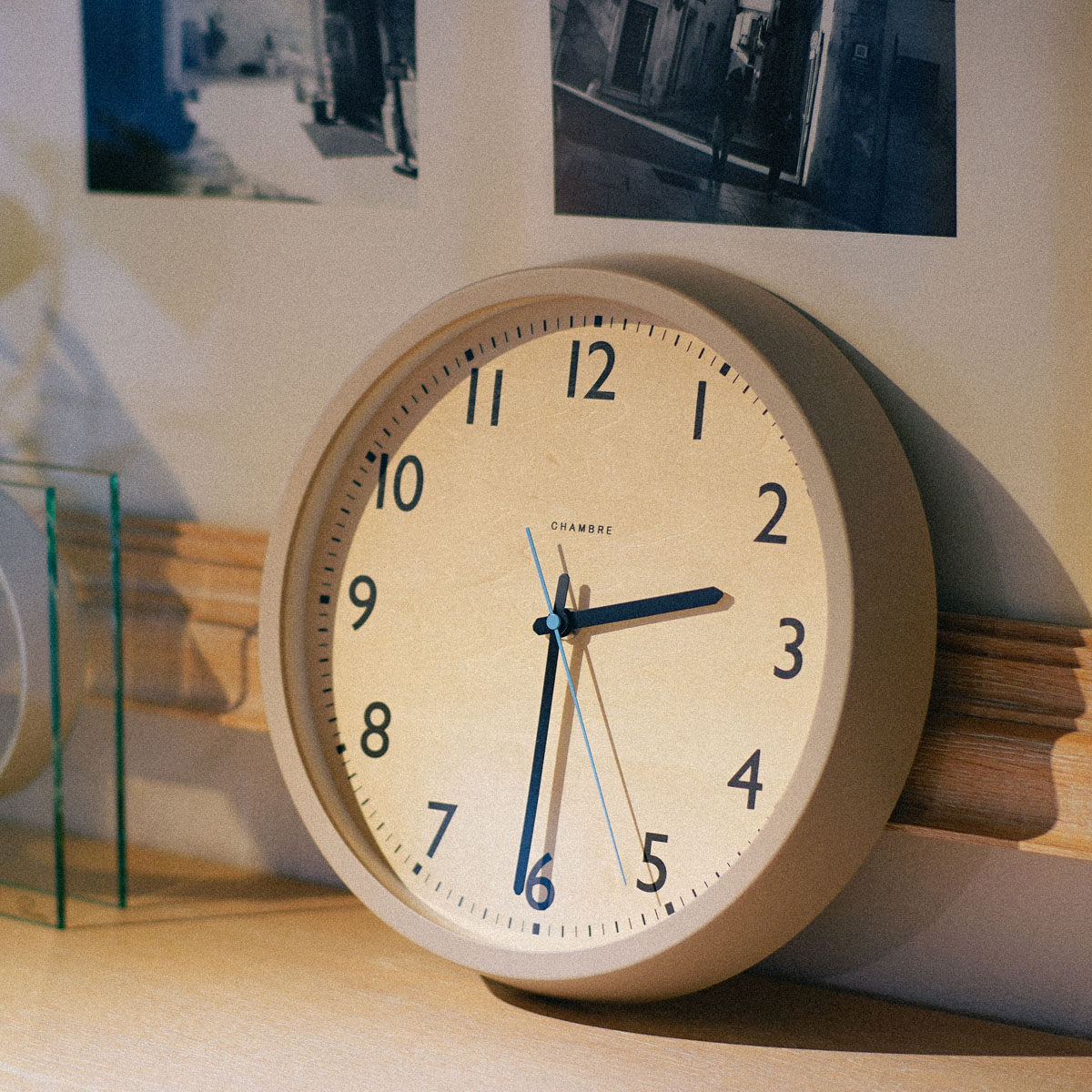 激安！特価品 DROP Chambre 電波掛時計 CLOCK かぜとゆき | GRAY WARM インテリア時計