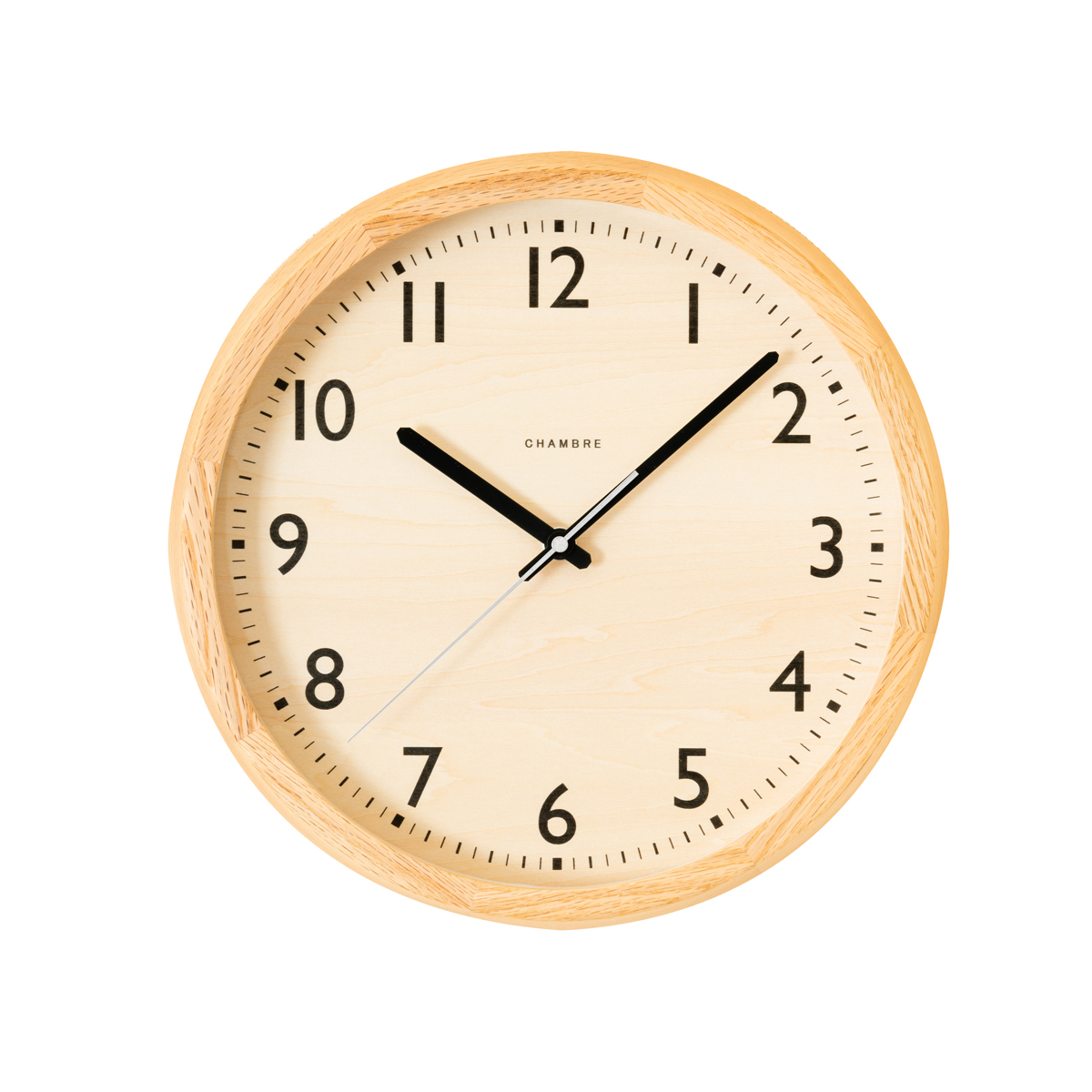 電波掛時計 Chambre DROP CLOCK OAK