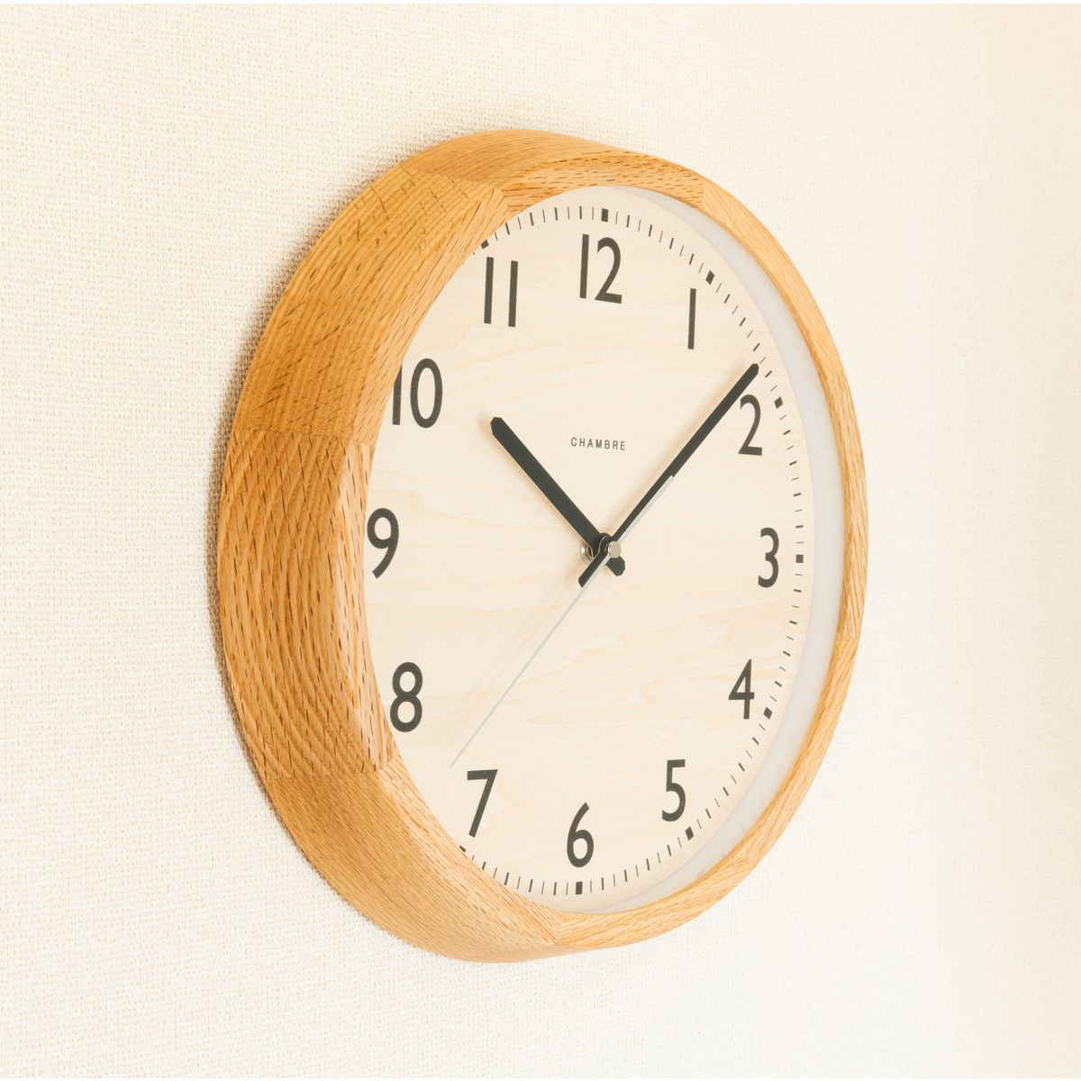電波掛時計 Chambre DROP CLOCK OAK
