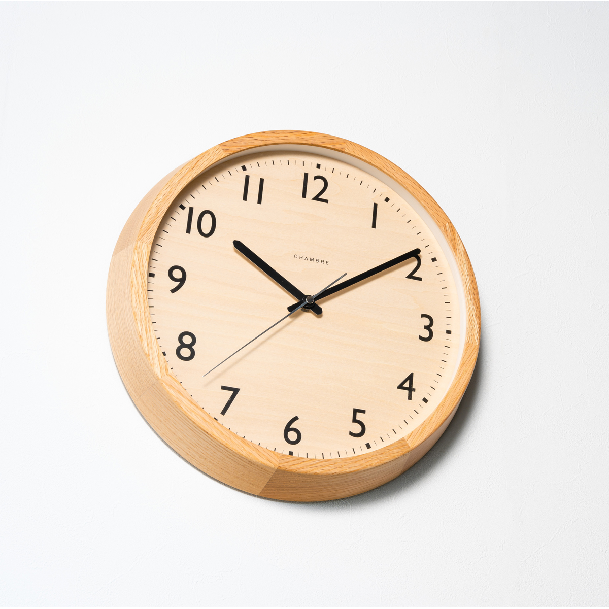 電波掛時計 Chambre DROP CLOCK OAK