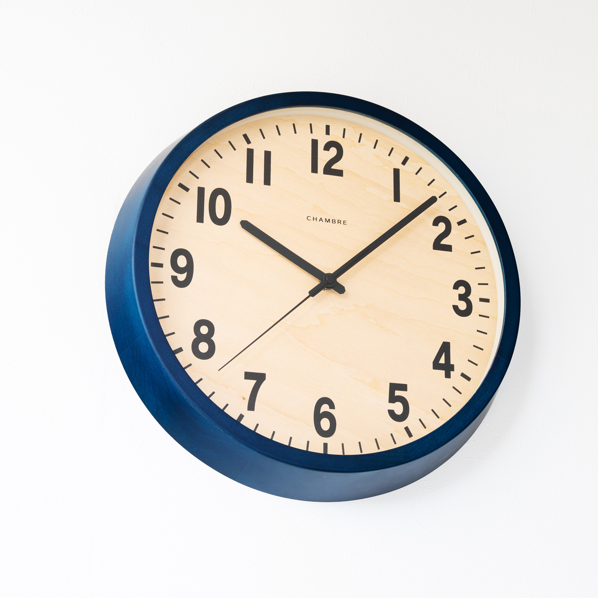 電波掛時計 Chambre PUBLIC CLOCK NAVY