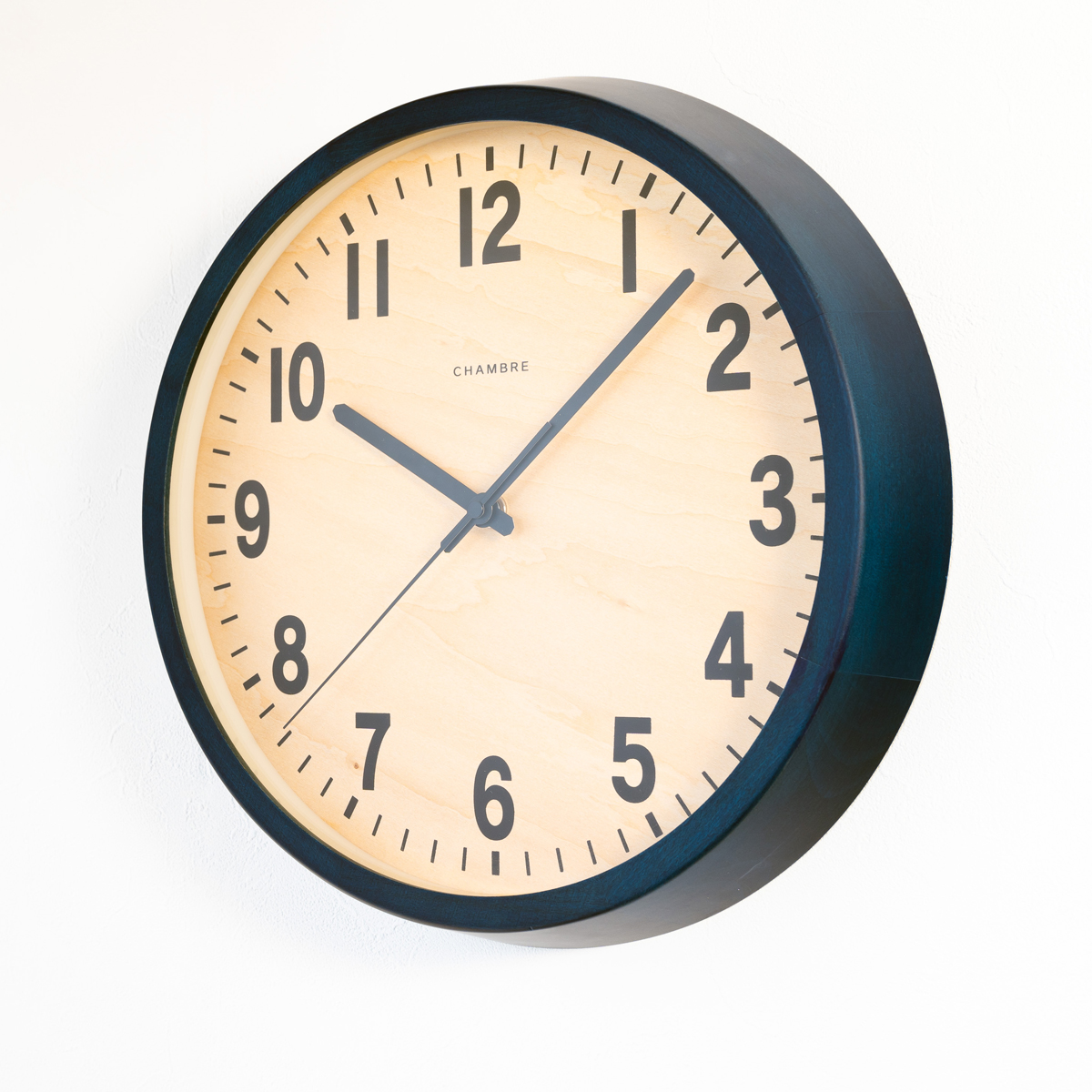 電波掛時計 Chambre PUBLIC CLOCK NAVY