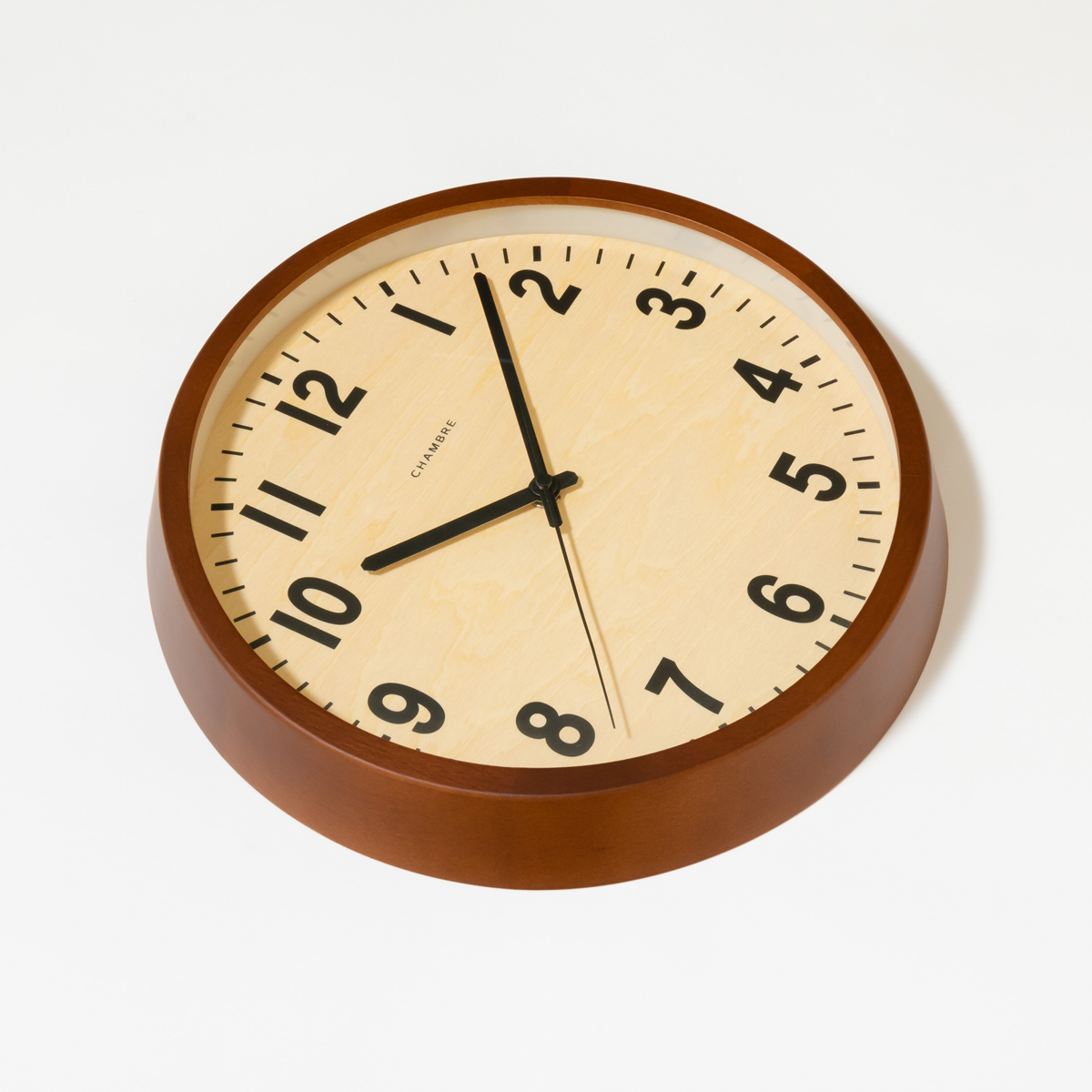 電波掛時計 Chambre PUBLIC CLOCK CAFE BROWN