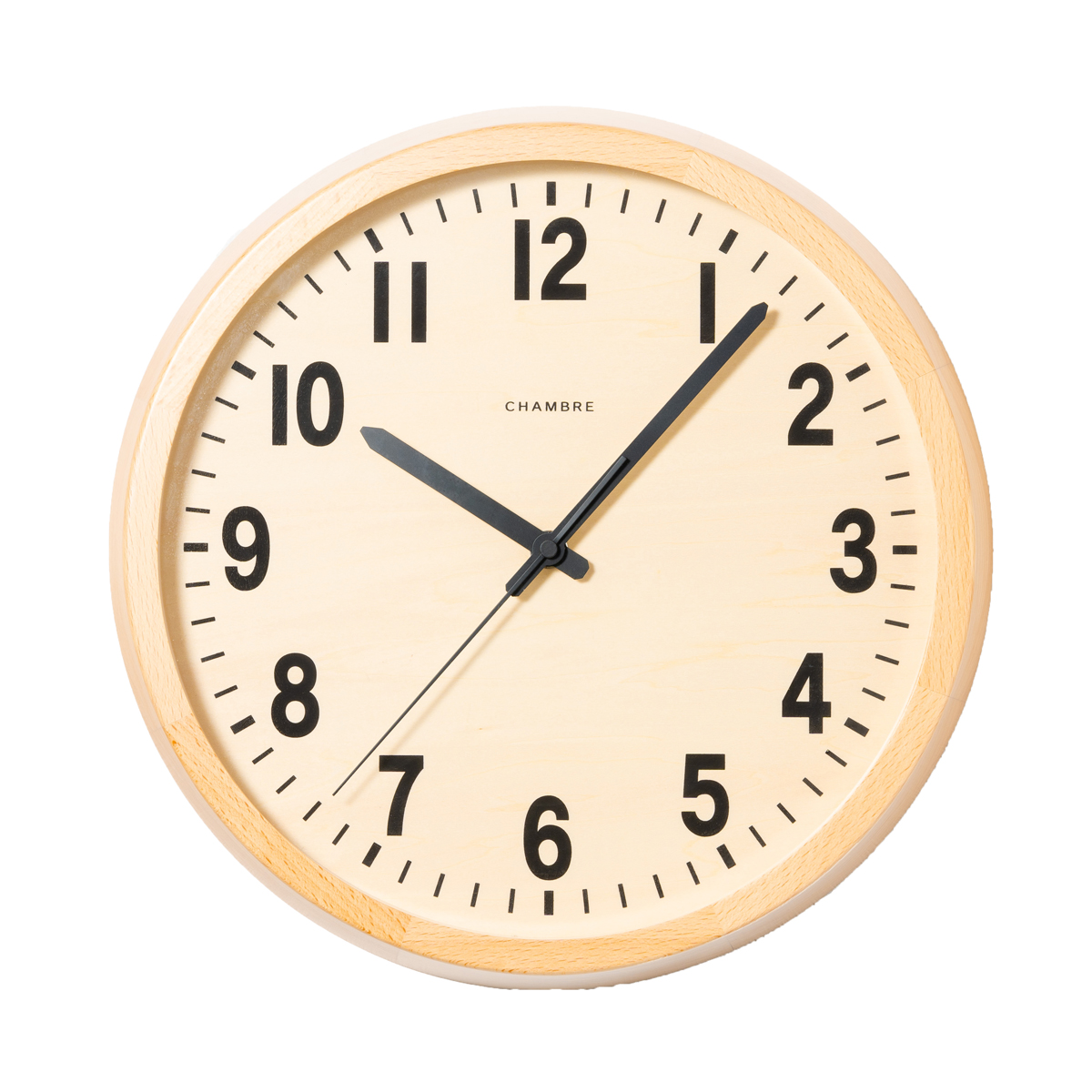 電波掛時計 Chambre PUBLIC CLOCK NATURAL