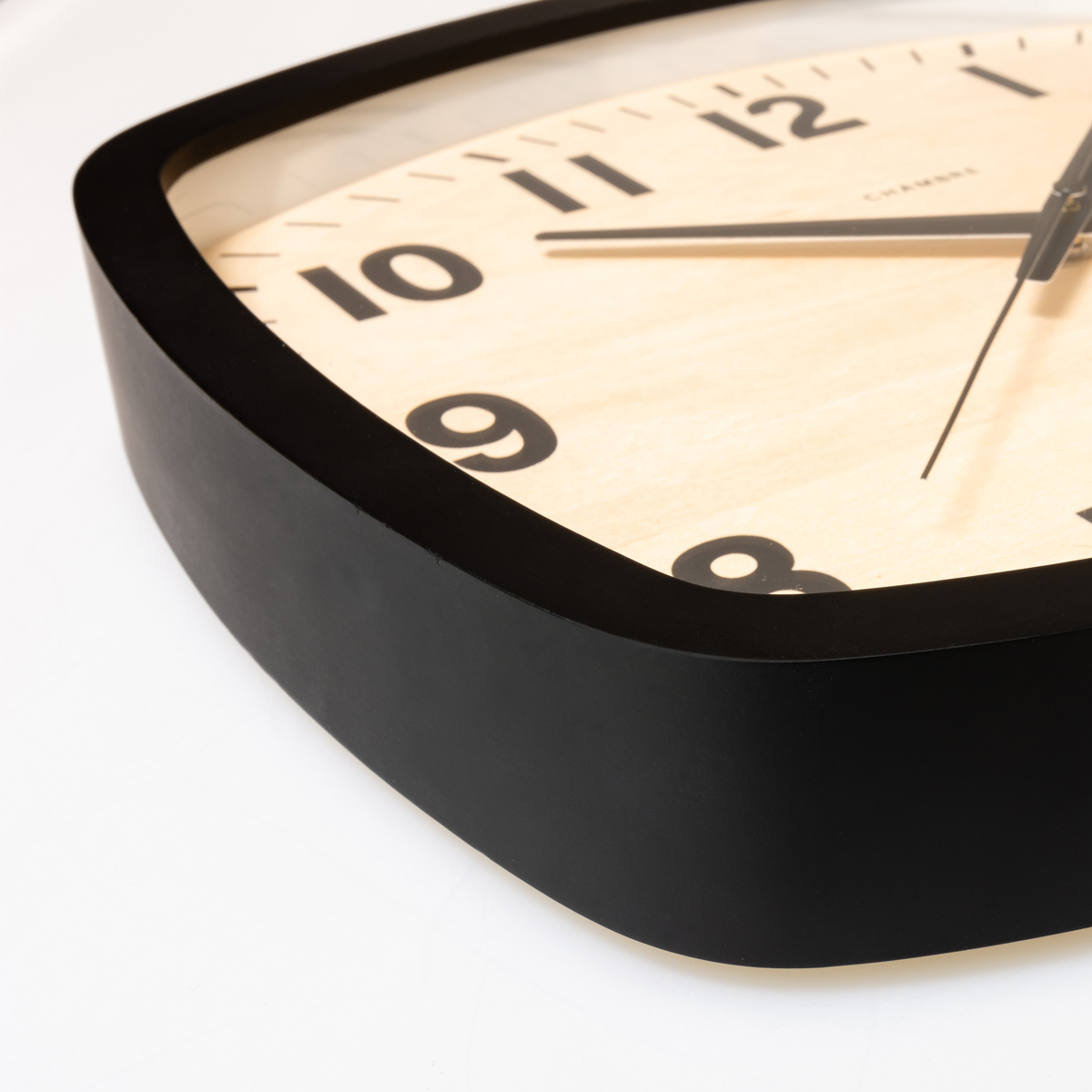 電波掛時計 Chambre R-SQUARE CLOCK BLACK