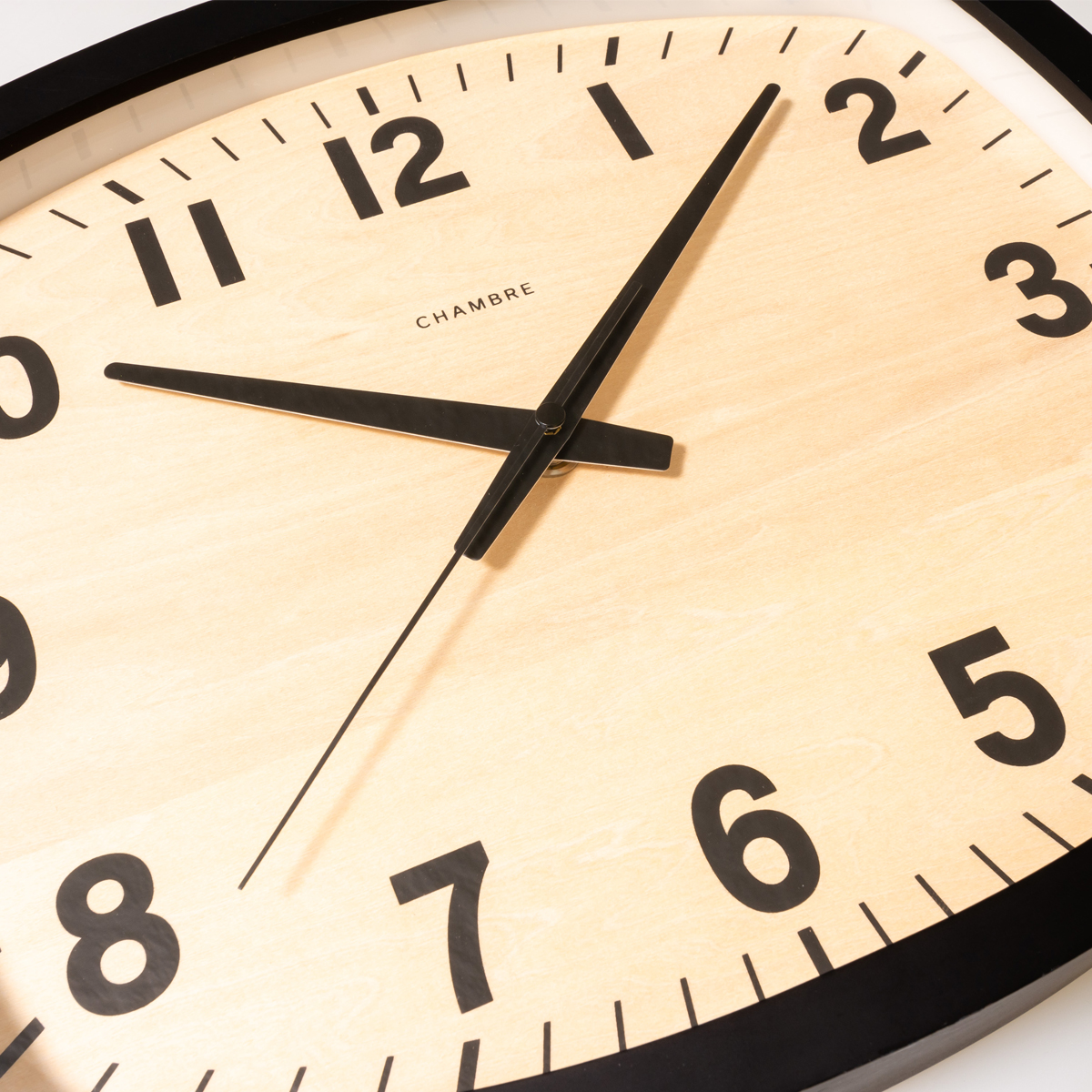 電波掛時計 Chambre R-SQUARE CLOCK BLACK