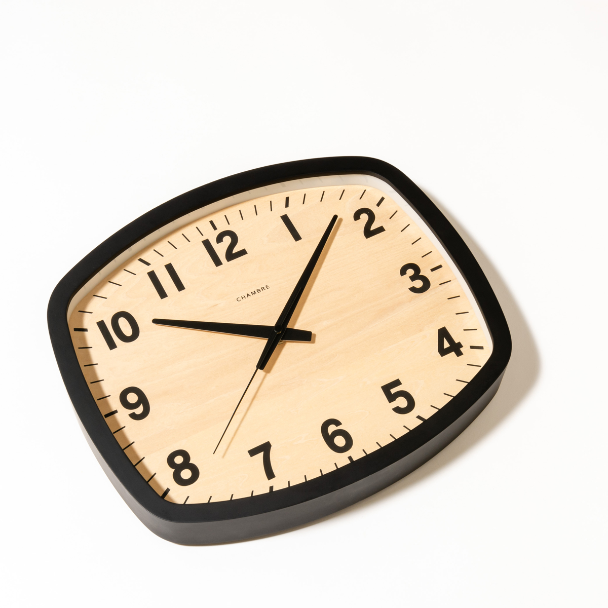 電波掛時計 Chambre R-SQUARE CLOCK BLACK