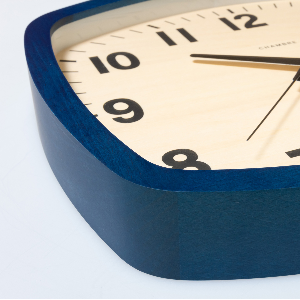 電波掛時計 Chambre R-SQUARE CLOCK NAVY | かぜとゆき