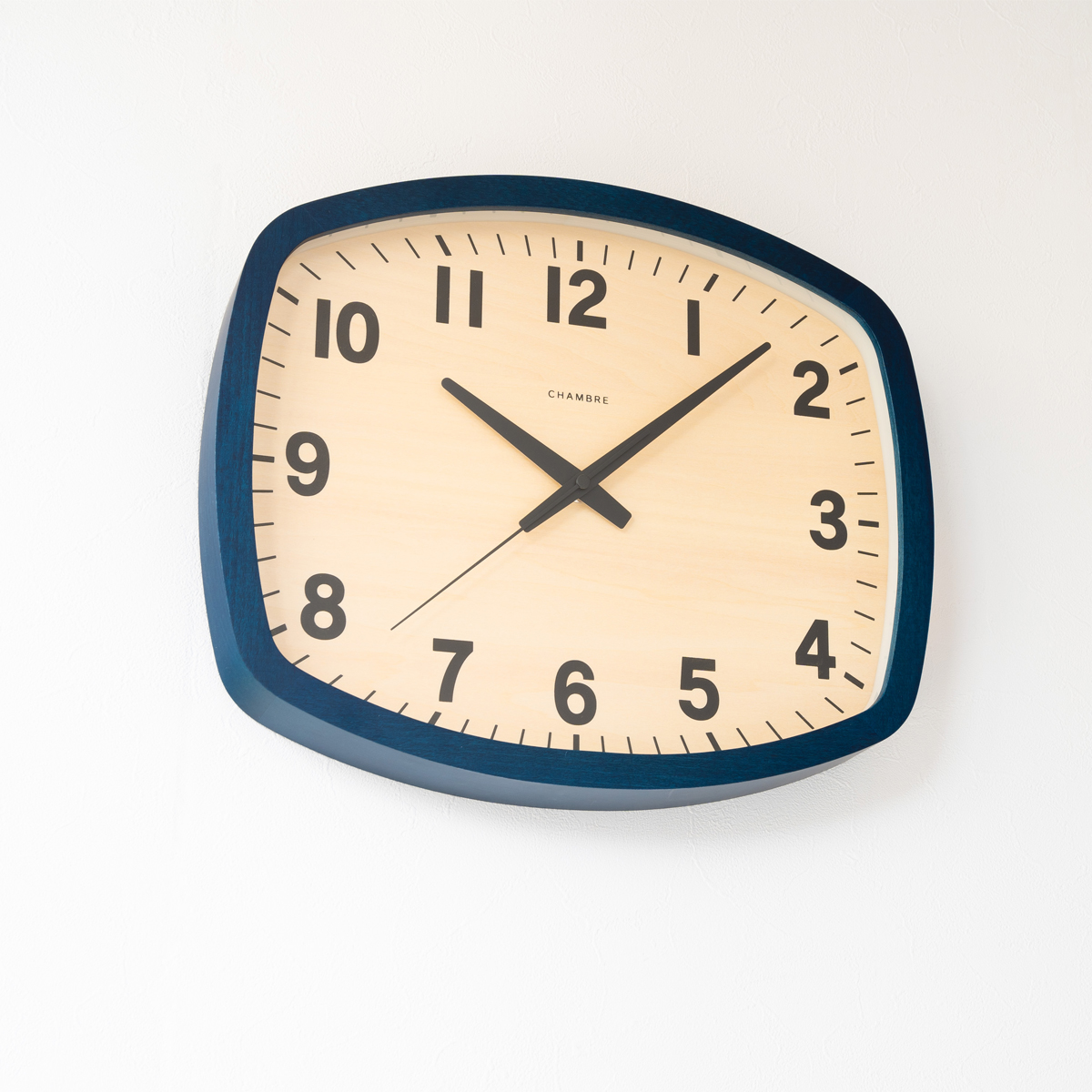電波掛時計 Chambre R-SQUARE CLOCK NAVY