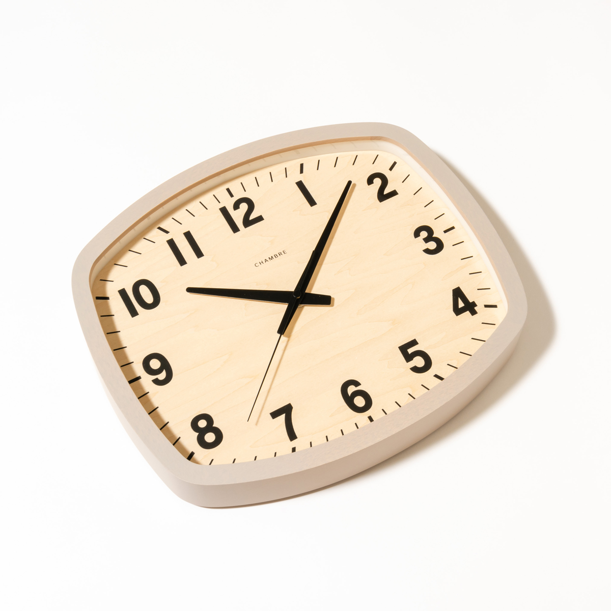 電波掛時計 Chambre R-SQUARE CLOCK GRAY