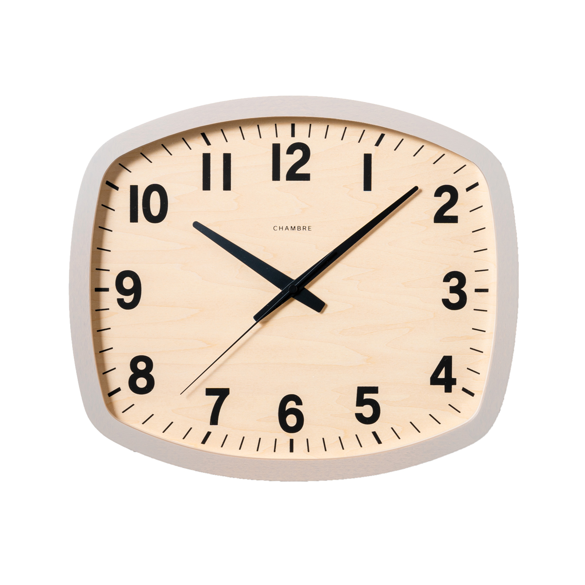 電波掛時計 Chambre R-SQUARE CLOCK GRAY