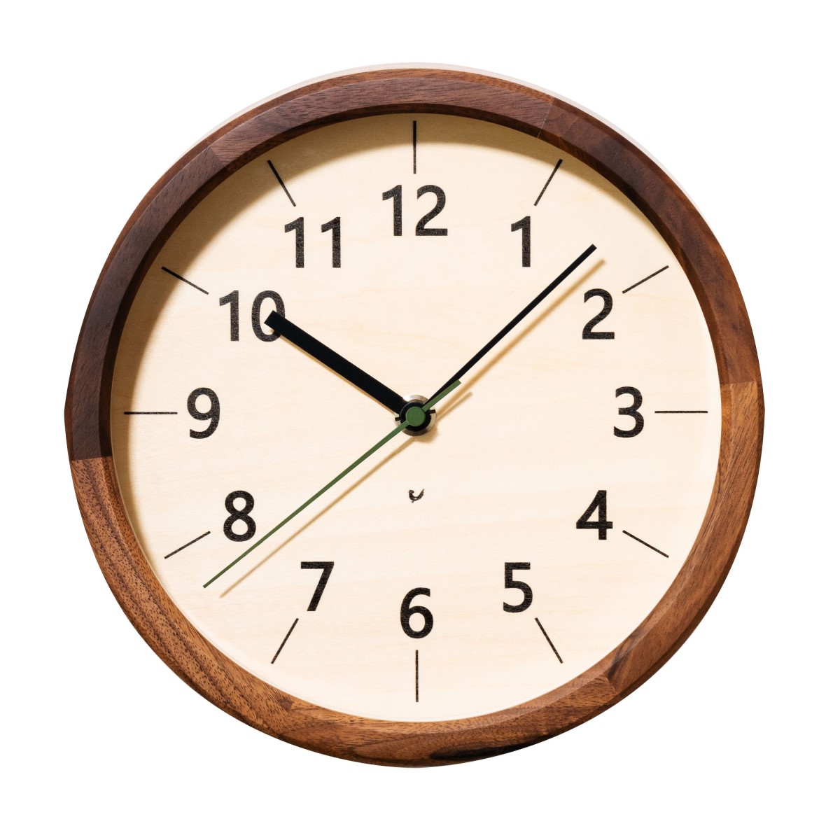 電波掛時計 Chambre ちいさな木の実の掛け時計　くるみ