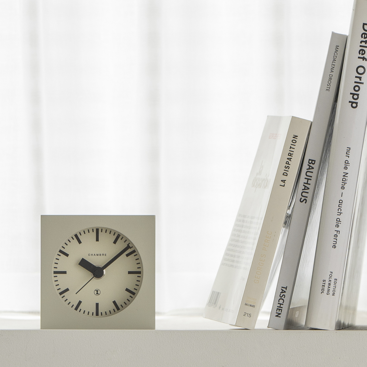 Chambre BLOCK DESK CLOCK 置き時計 IVOLY