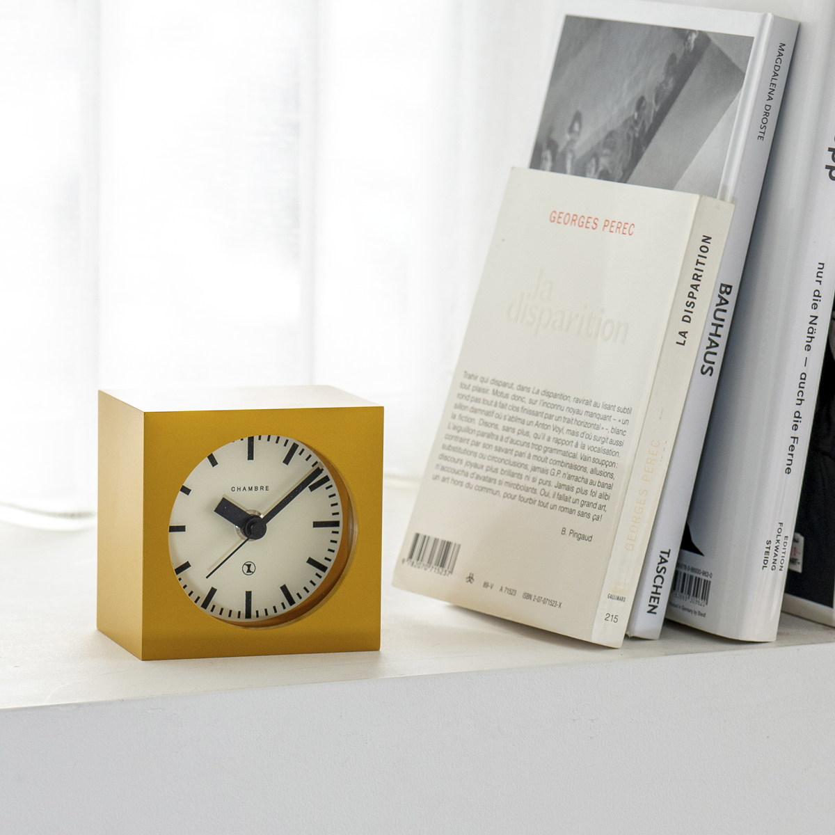 Chambre BLOCK DESK CLOCK 置き時計 MUSTARD