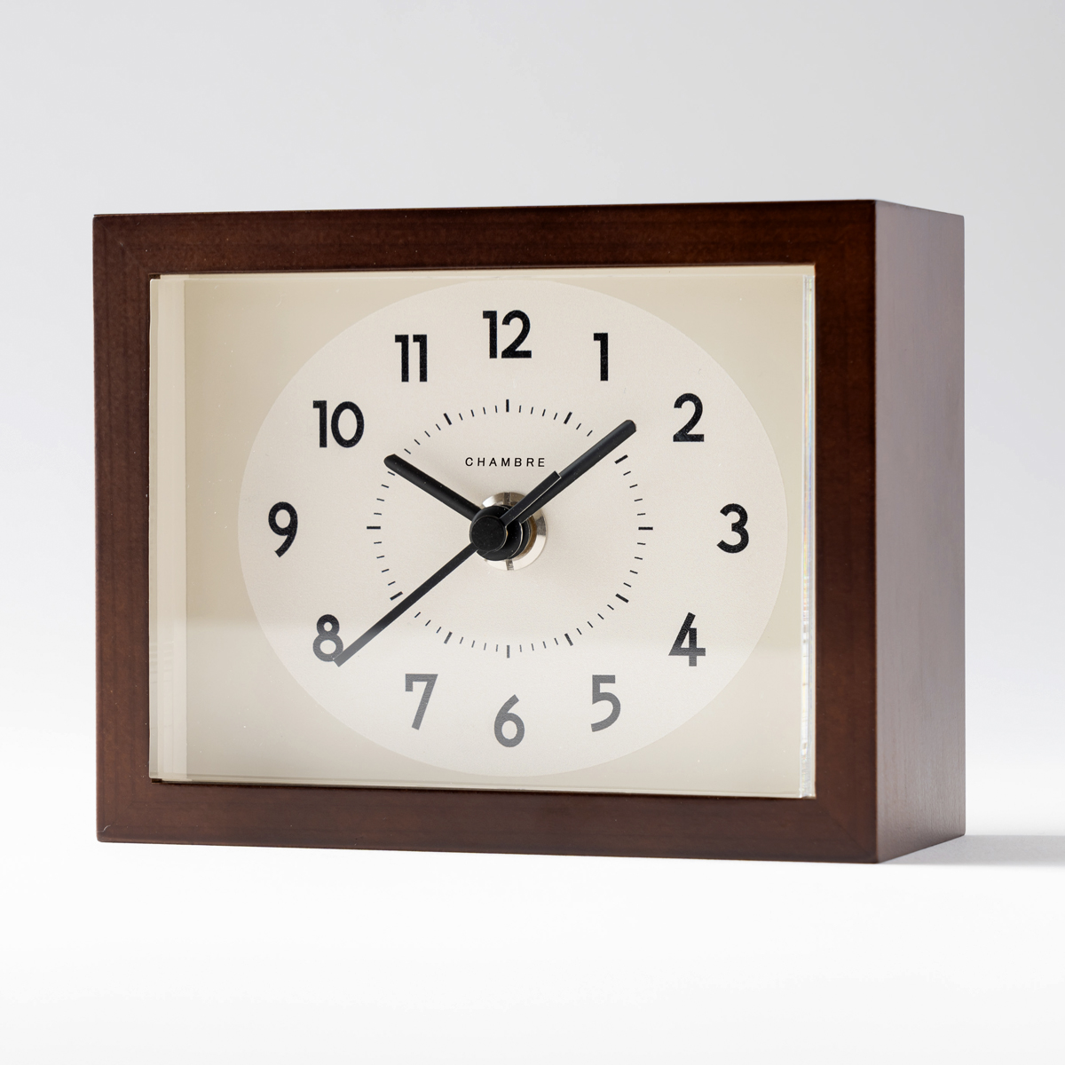 Chambre ひのきの置き時計 DARK BROWN