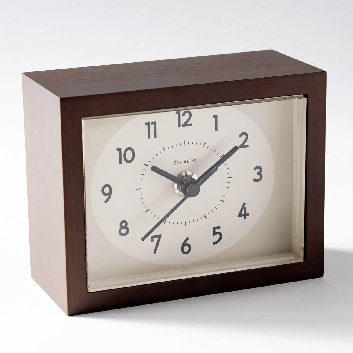 Chambre ひのきの置き時計 DARK BROWN