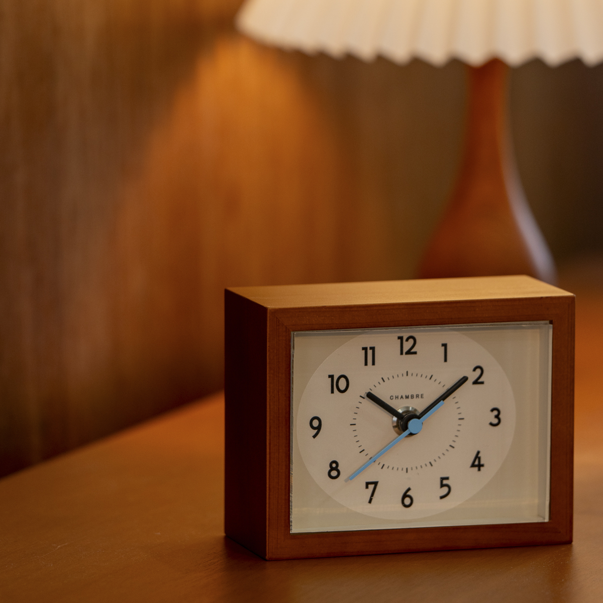 Chambre ひのきの置き時計 CAFE BROWN