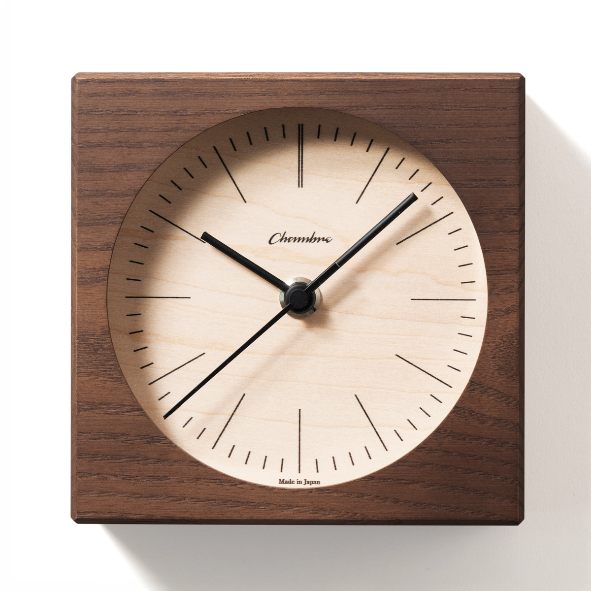Chambre LINE DESK CLOCK 置き時計 DARK BROWN