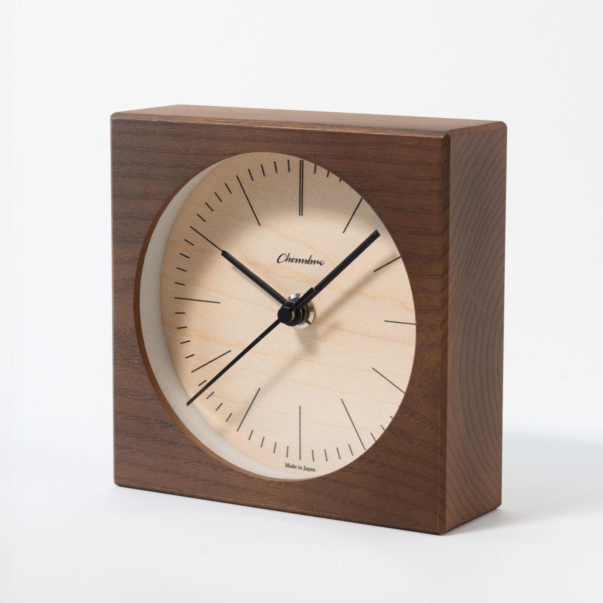 Chambre LINE DESK CLOCK 置き時計 DARK BROWN