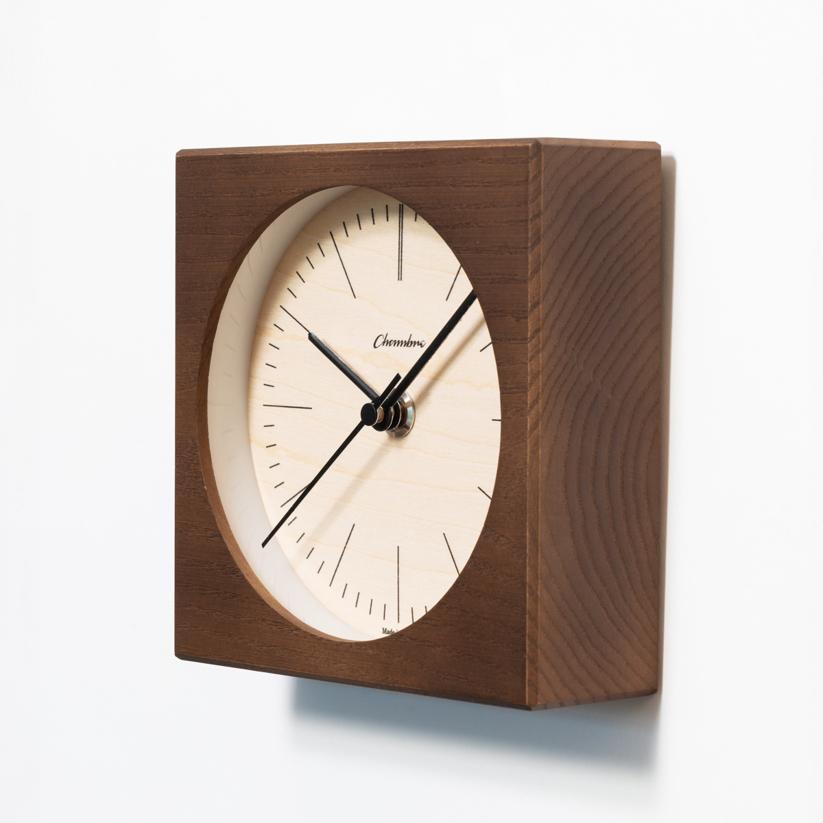 Chambre LINE DESK CLOCK 置き時計 DARK BROWN