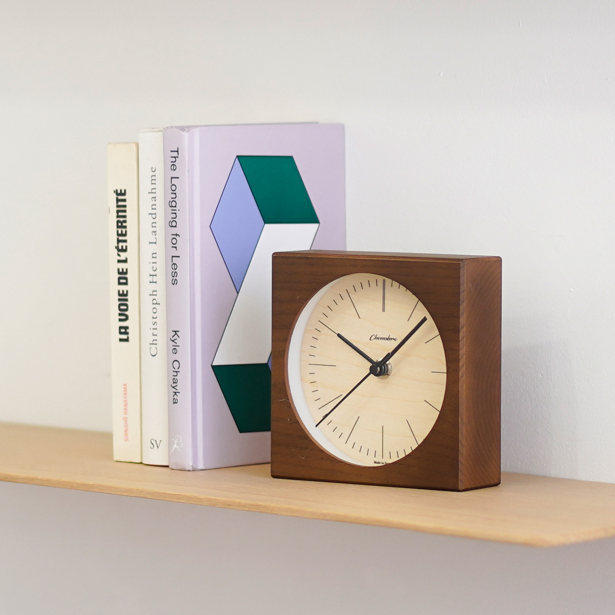 Chambre LINE DESK CLOCK 置き時計 DARK BROWN