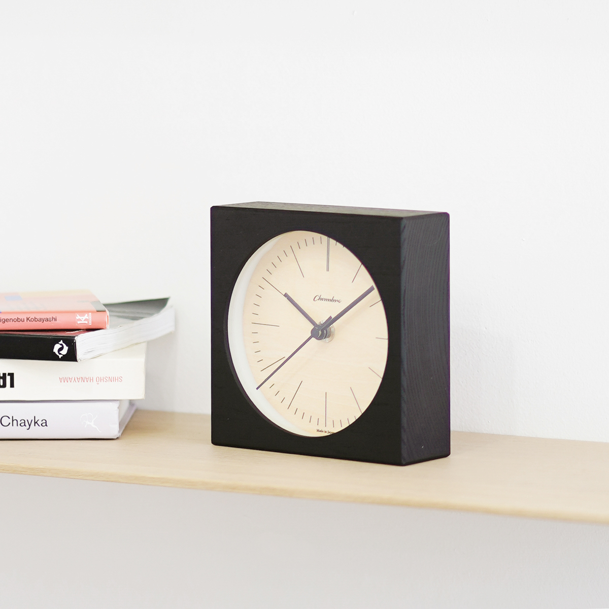 Chambre LINE DESK CLOCK 置き時計 BLACK