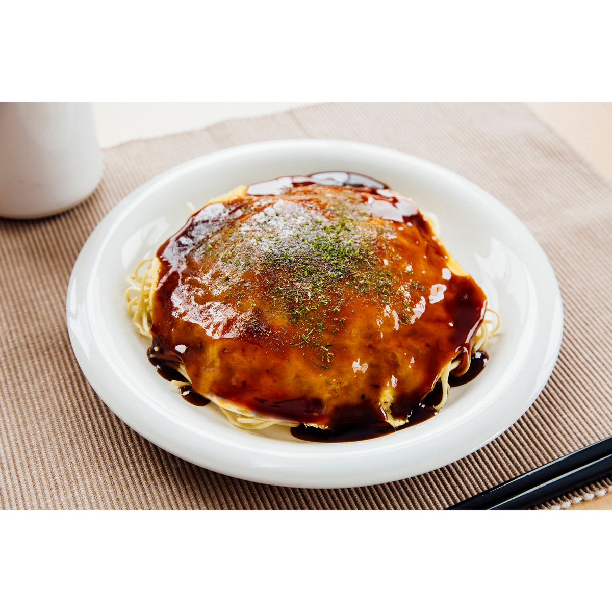 【冷凍】みっちゃん総本店　広島流お好み焼　そば入410ｇ　3食セット