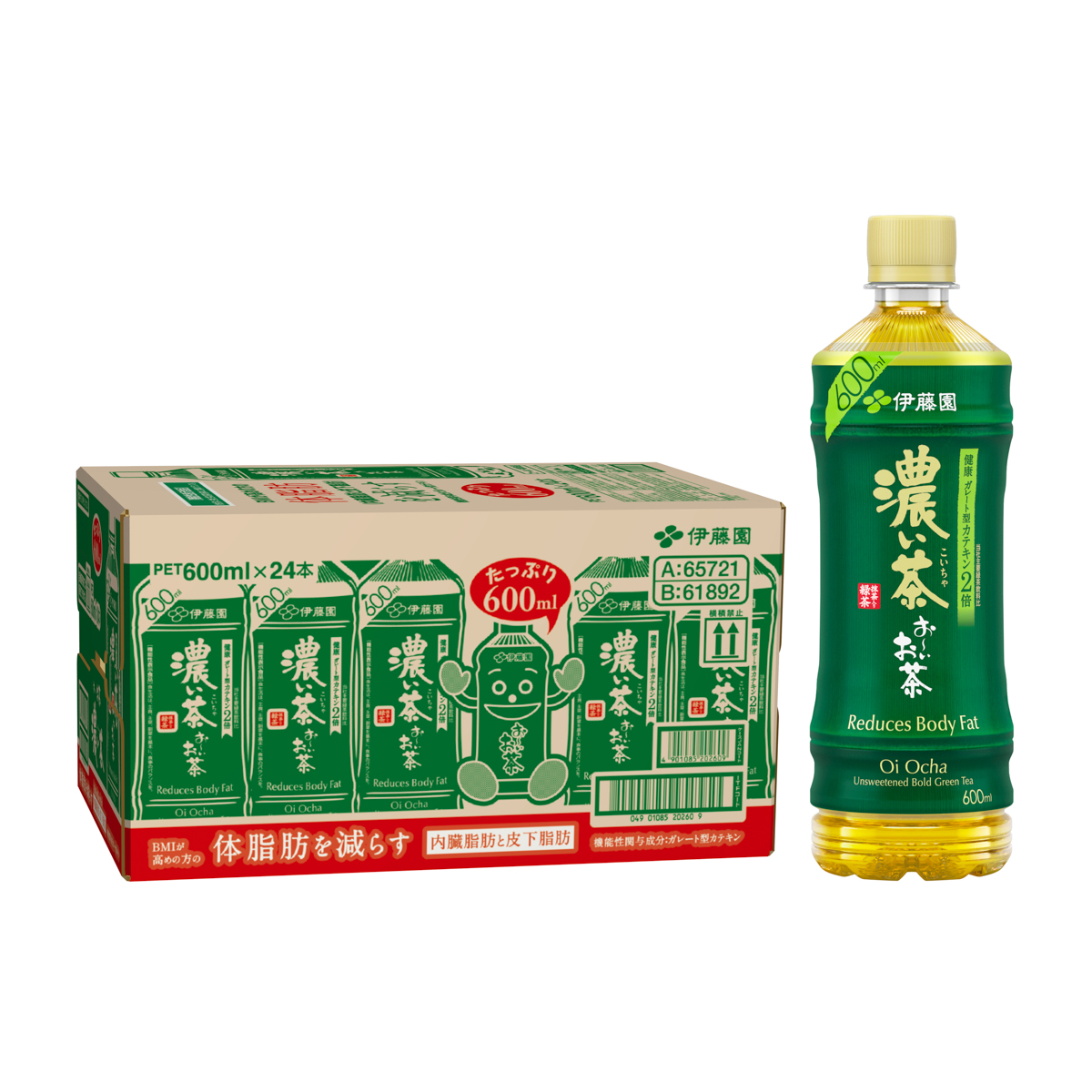 伊藤園　おーいお茶 濃い茶PET 600ｍｌ＜機能性表示食品＞（24本入り）