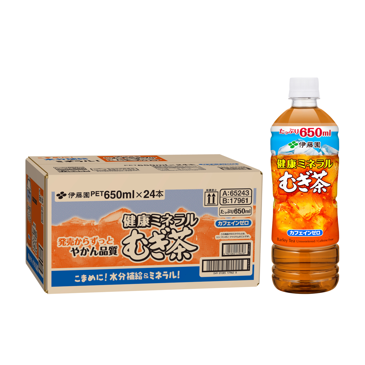 伊藤園　健康ミネラルむぎ茶 PET 650ml（24本入り）
