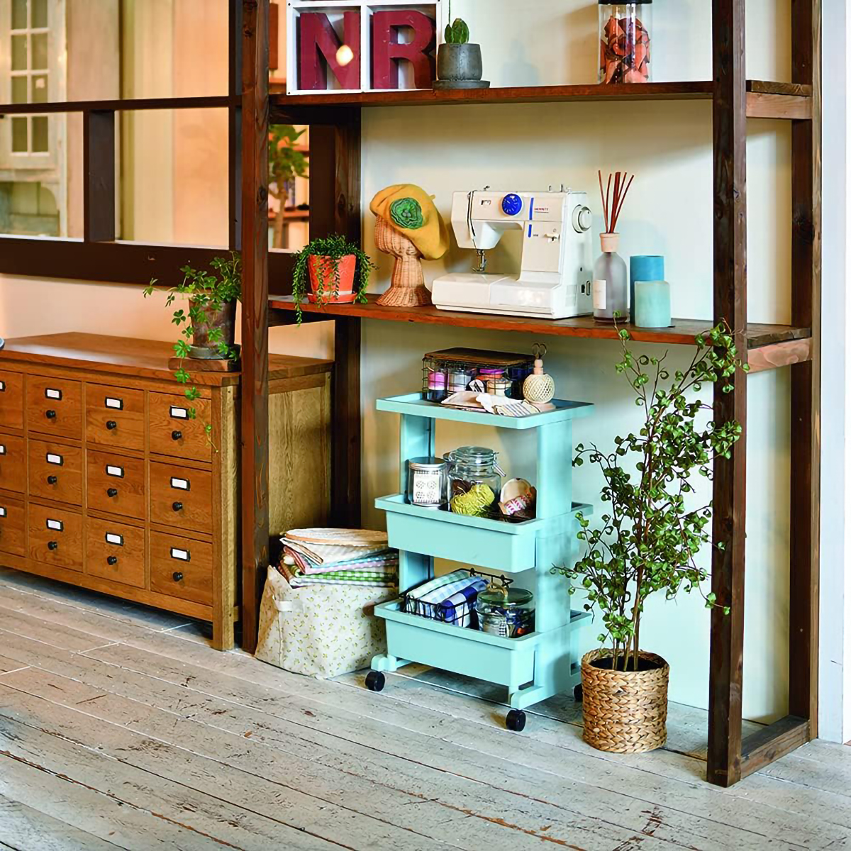 リセスタイル テーブルワゴン 3段