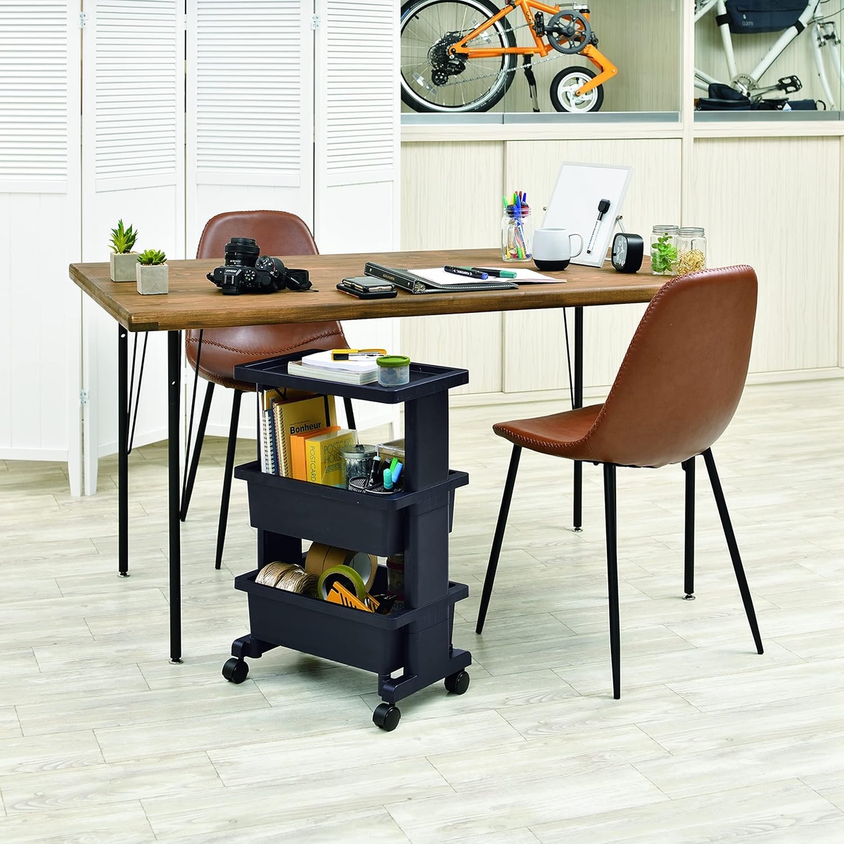 リセスタイル テーブルワゴンミニ 3段