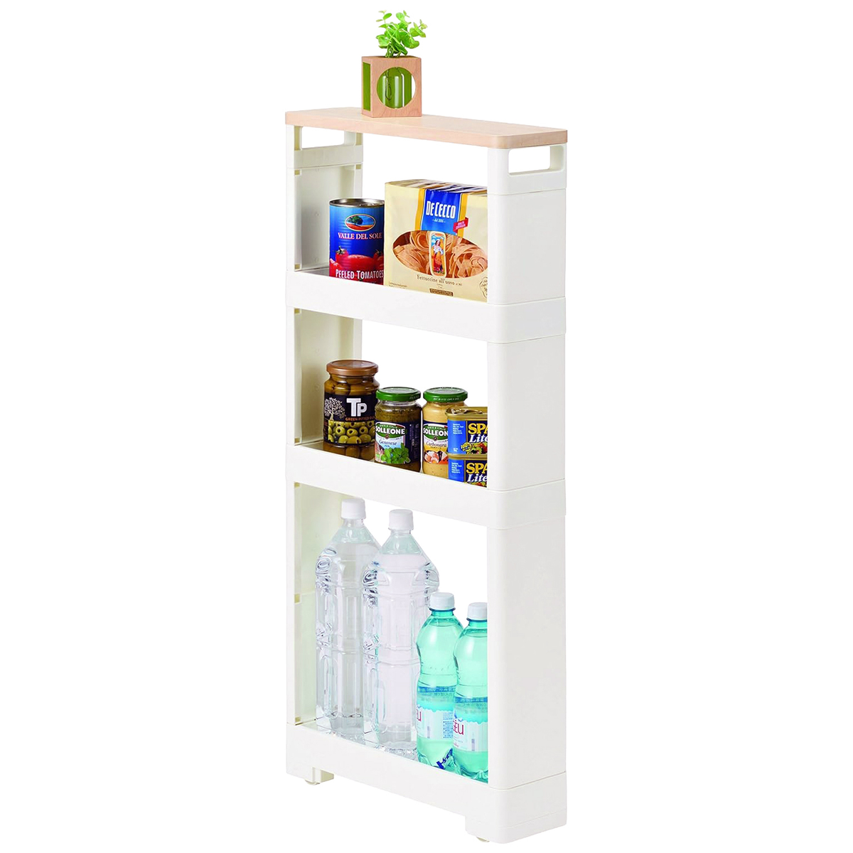 リセスタイル スーパースリムラック ウッド マルチ 4段