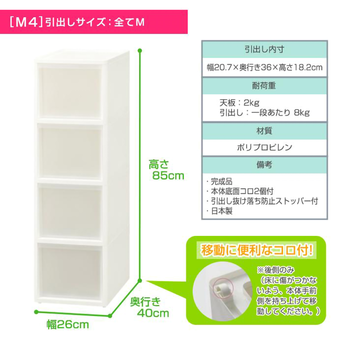 リセスタイルミドルストッカーM4