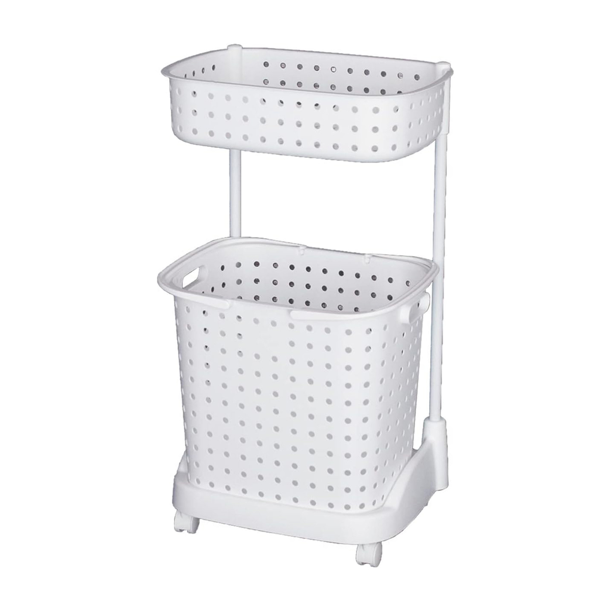 レクエア ランドリーバスケット 2段