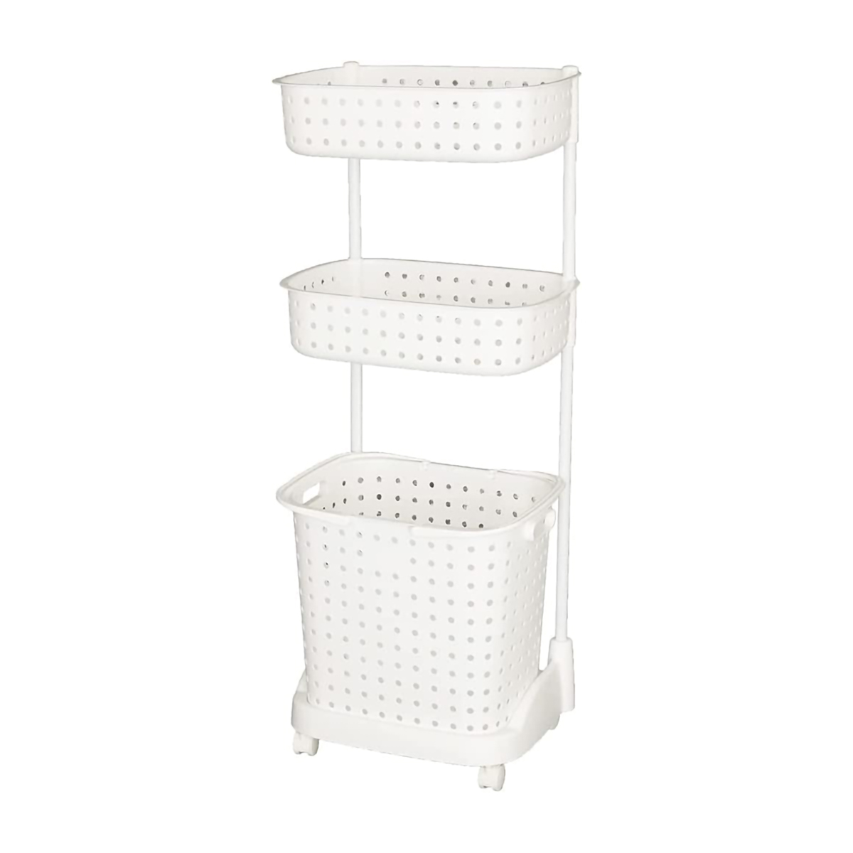 レクエア ランドリーバスケット 3段