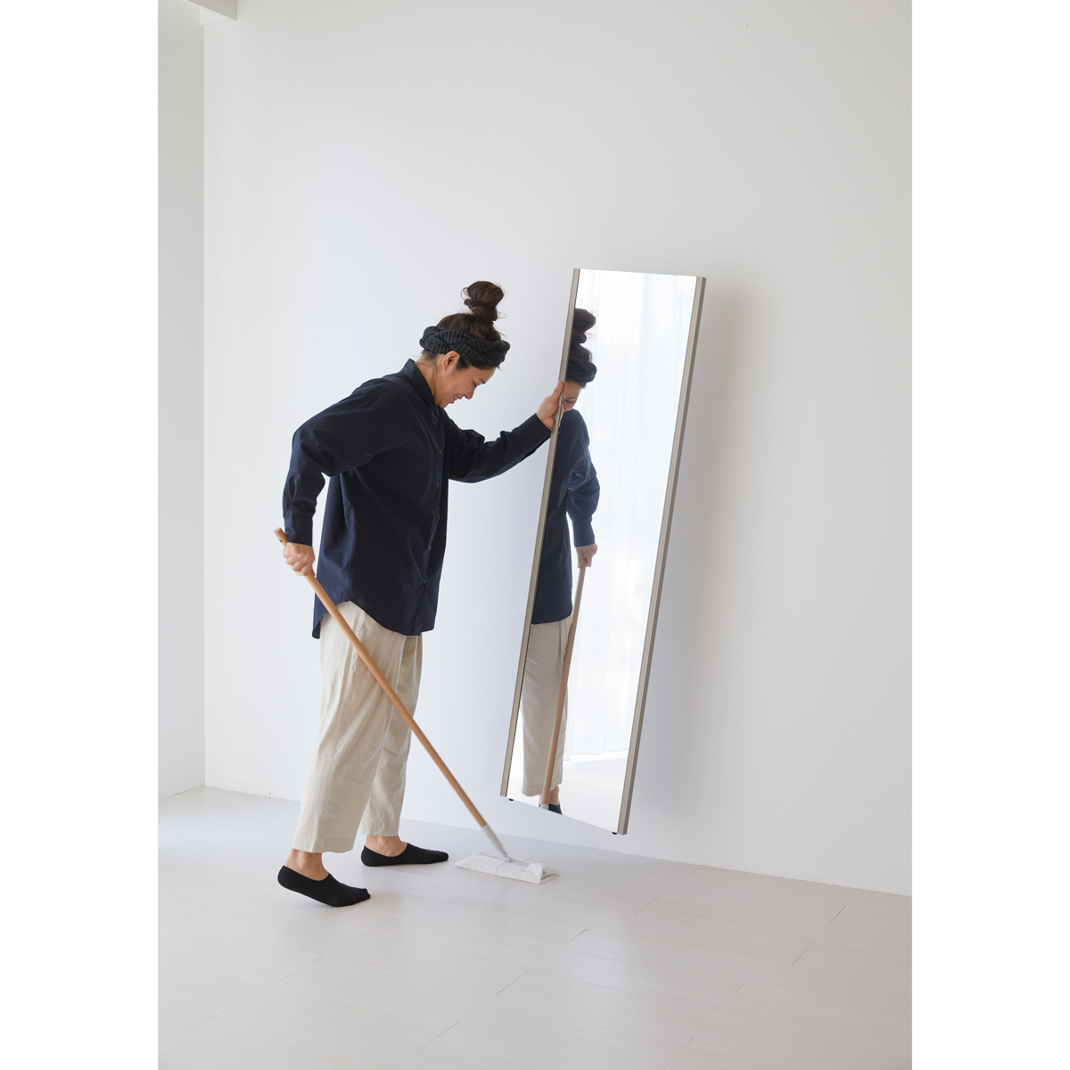 【直送】割れない軽量な鏡リフェクスミラー『エール』40×140cm