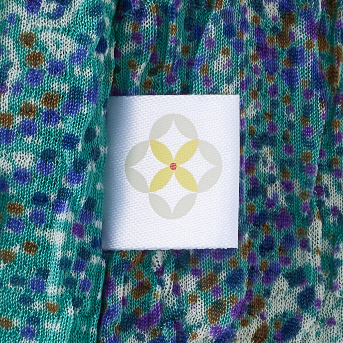 京染プリント ハイネックカットソー