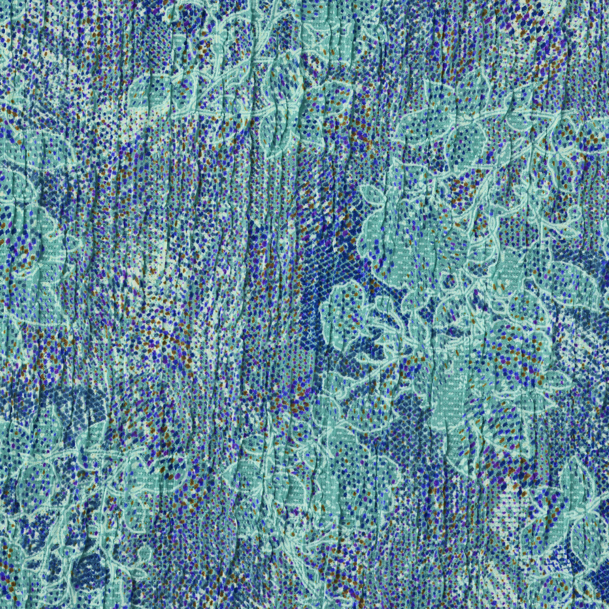 京染プリント ハイネックカットソー