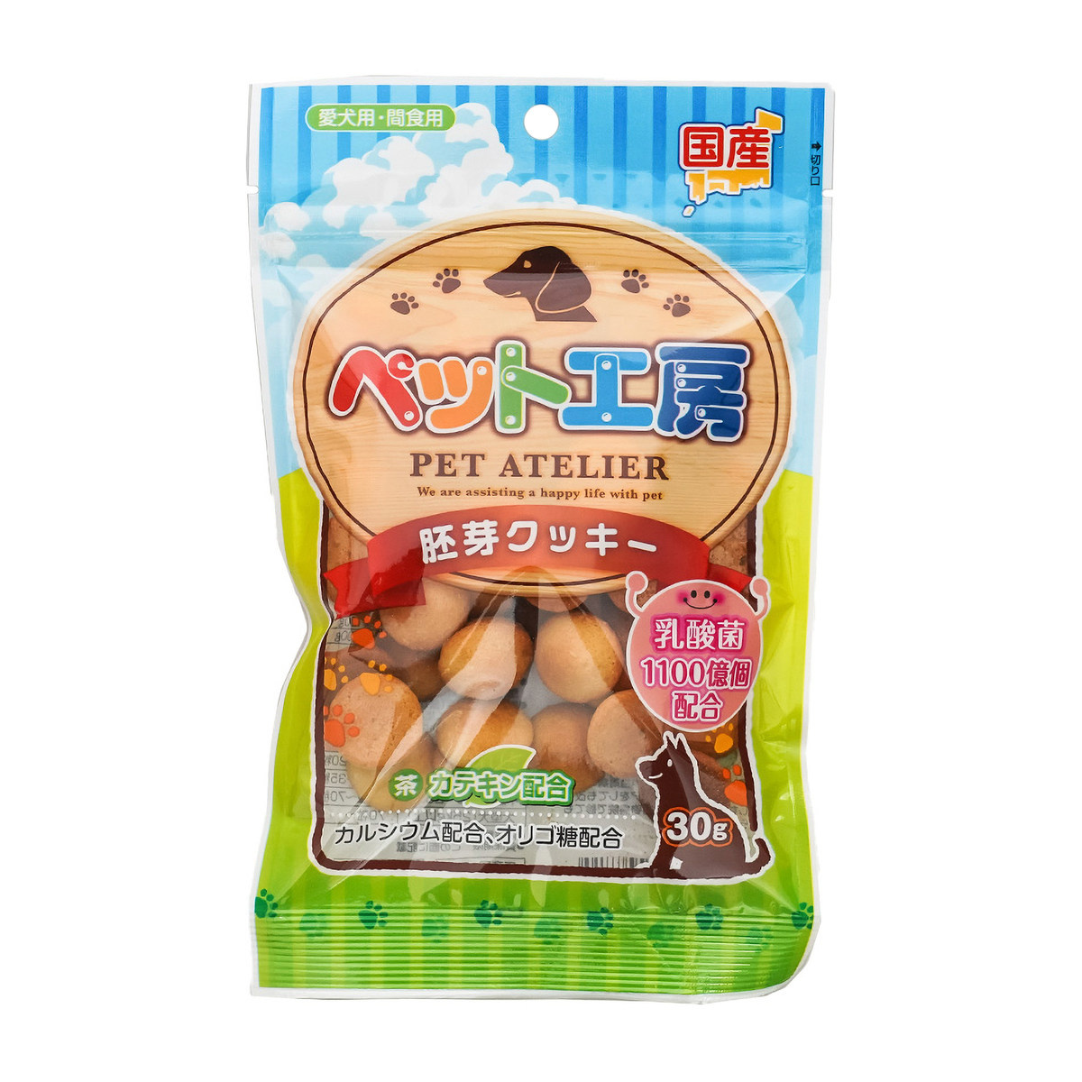 ペット工房　胚芽クッキー　乳酸菌１１００億個入り　３０ｇ