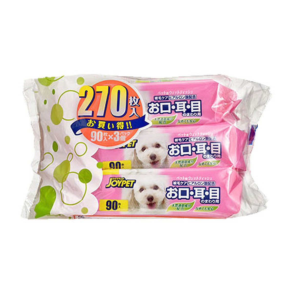 【ペット】ジョイペット　ウェットティッシュαお口・耳・目用　９０枚×３Ｐ