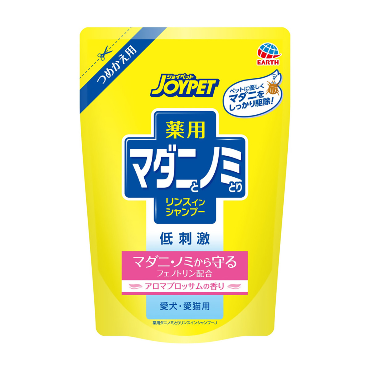 【ペット】ジョイペット　薬用マダニとノミとりシャンプーアロマブロッサム詰替　４３０ｍｌ
