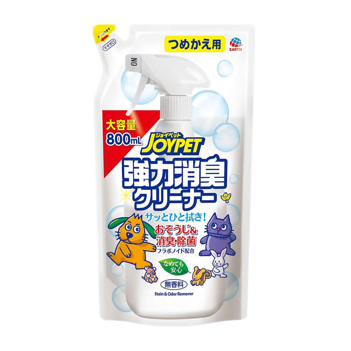 【ペット】ジョイペット　強力消臭クリーナー　詰替　８００ｍｌ