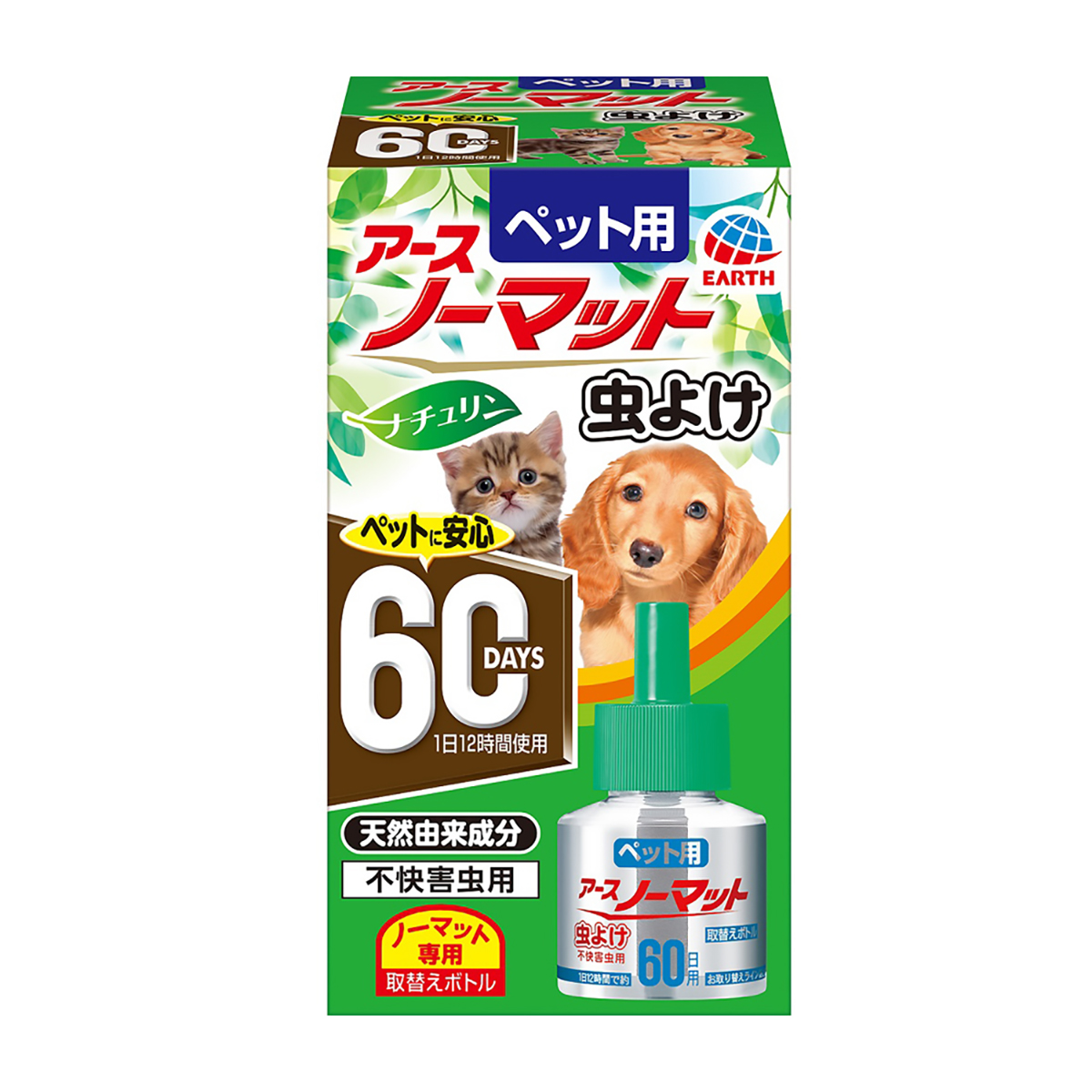 【ペット】ペット用アースノーマット虫よけ６０取替え　４５ｍｌ