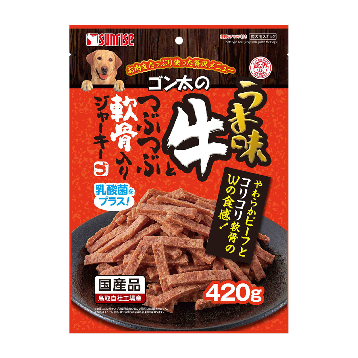 【ペット】ゴン太のうま味牛とつぶつぶ軟骨入りＪ　４２０ｇ