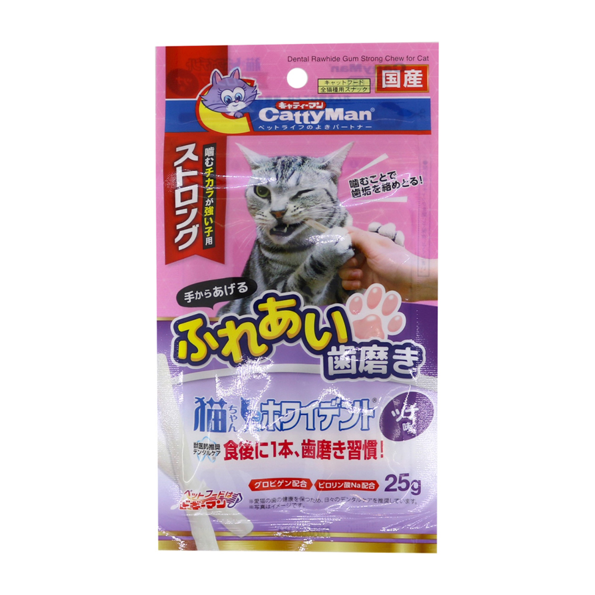 【ペット】猫ちゃんホワイデントストロングツナ味　２５ｇ